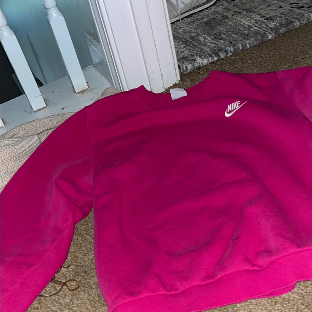 Nike Women's Fuchsia Crew Neck Sweater